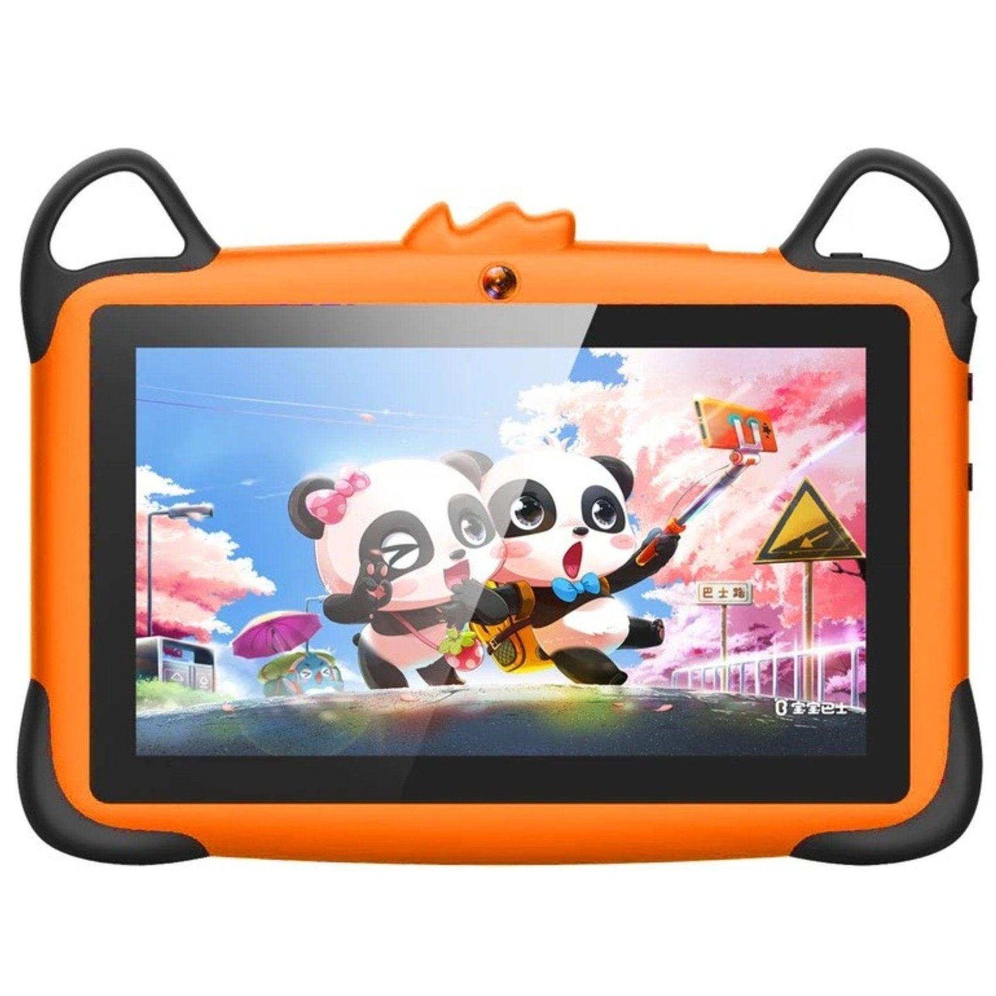 TUTT K7 Drop-Resistant Eva Case Shell HD 7” Kid’s Learning Educational Tablet 8GB Memory (Extendable) Android Dual Camera Parental Control Kid Tablet