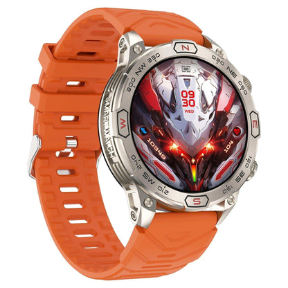 TUTT KC86 AMOLED Zinc Alloy Rugged Outdoor Smart Watch | Compass Barometer Altimeter 1 ATM Waterproof Emergency LED Flashlight | Sport Health Monitor Men Women Long 450 mAh Battery - www.Shopthatapp.com