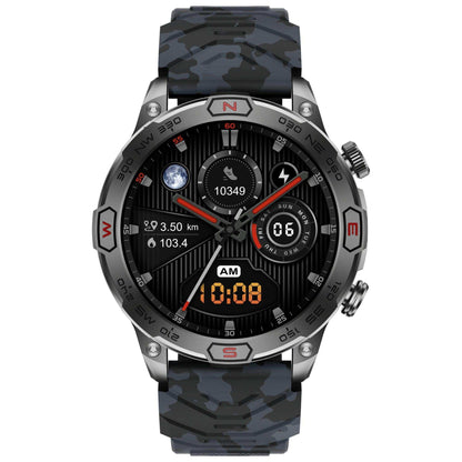 TUTT KC86 AMOLED Zinc Alloy Rugged Outdoor Smart Watch | Compass Barometer Altimeter 1 ATM Waterproof Emergency LED Flashlight | Sport Health Monitor Men Women Long 450 mAh Battery - www.Shopthatapp.com