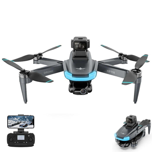 TUTT KF110 Professional 5G MINI Drone Dual 4K Cameras Optical Flow Mechanical + EIS Stabilization 226g Brushless Motor Laser Obstacle Avoidance Follow/Orbit/Waypoint Modes 2* Batteries - www.Shopthatapp.com