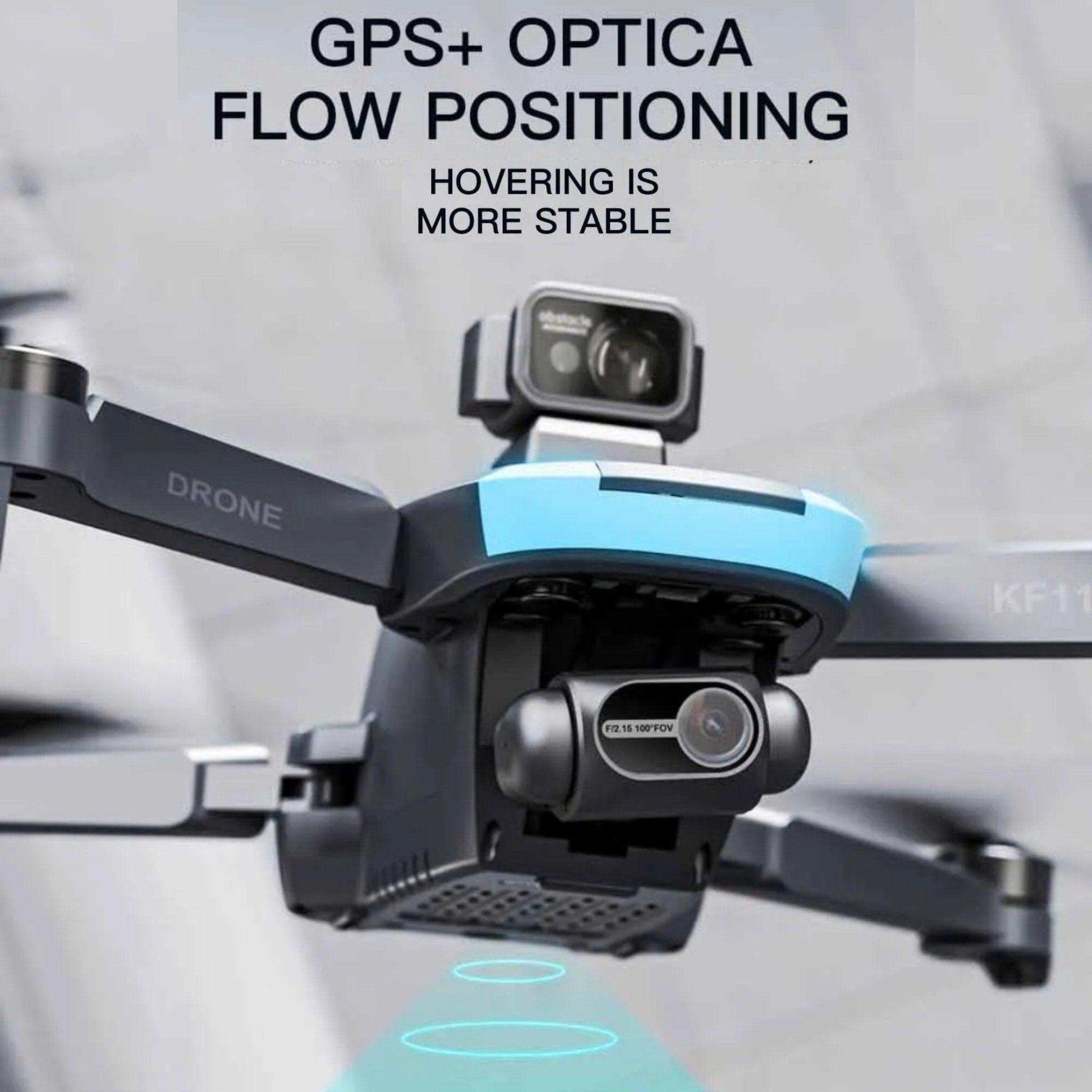 TUTT KF110 Professional 5G MINI Drone Dual 4K Cameras Optical Flow Mechanical + EIS Stabilization 226g Brushless Motor Laser Obstacle Avoidance Follow/Orbit/Waypoint Modes 2* Batteries - www.Shopthatapp.com