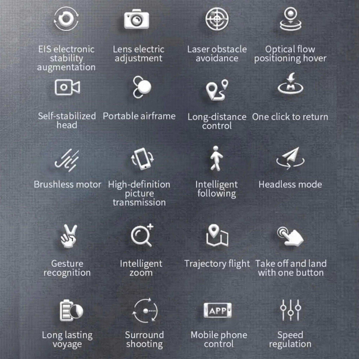 TUTT KF110 Professional 5G MINI Drone Dual 4K Cameras Optical Flow Mechanical + EIS Stabilization 226g Brushless Motor Laser Obstacle Avoidance Follow/Orbit/Waypoint Modes 2* Batteries - www.Shopthatapp.com