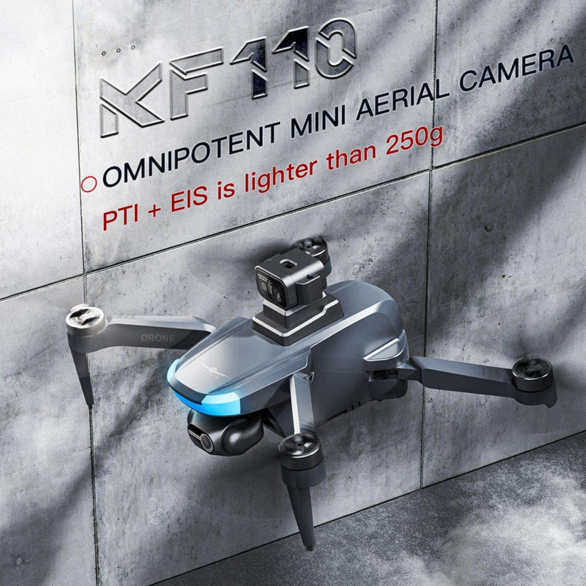 TUTT KF110 Professional 5G MINI Drone Dual 4K Cameras Optical Flow Mechanical + EIS Stabilization 226g Brushless Motor Laser Obstacle Avoidance Follow/Orbit/Waypoint Modes 2* Batteries - www.Shopthatapp.com