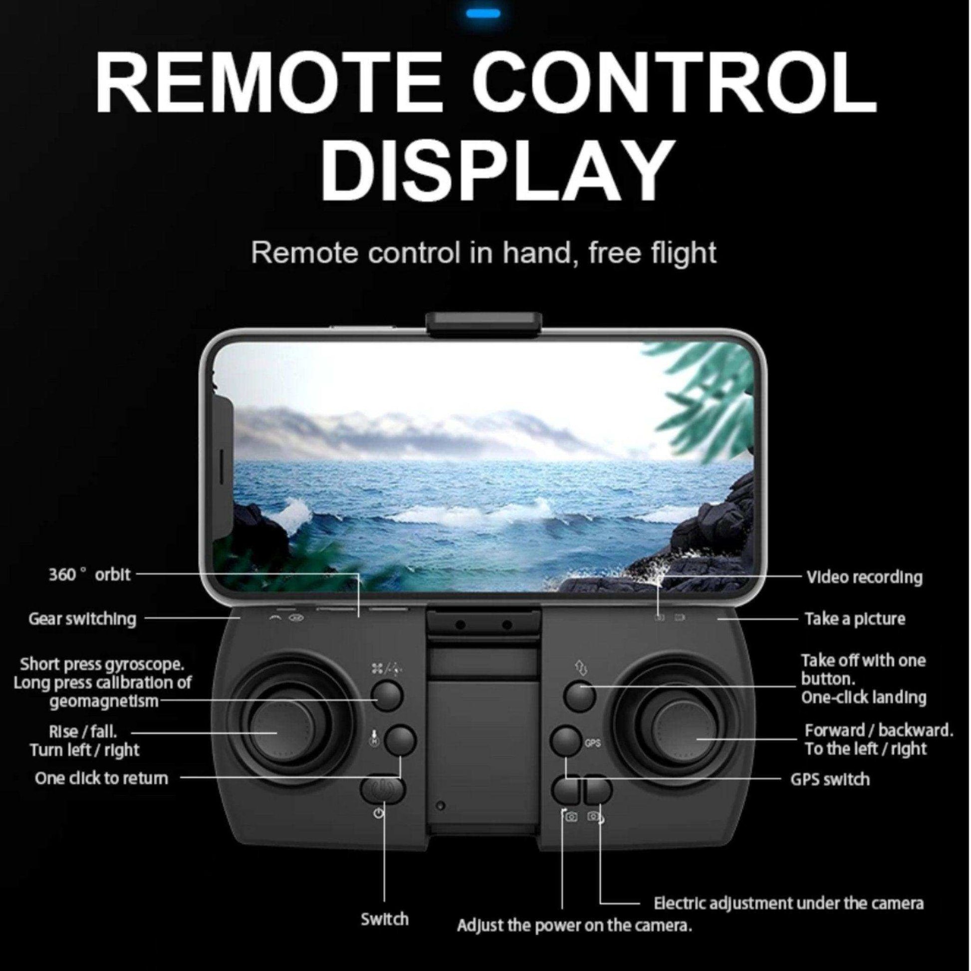 TUTT KF613 5G WiFi GPS Mini Drone Brushless Motor RC Quadcopter 4K HD Camera Obstacle Avoidance Gimbal Intelligence Follow Me and Orbit Modes Quadcopter 2* Batteries - www.Shopthatapp.com