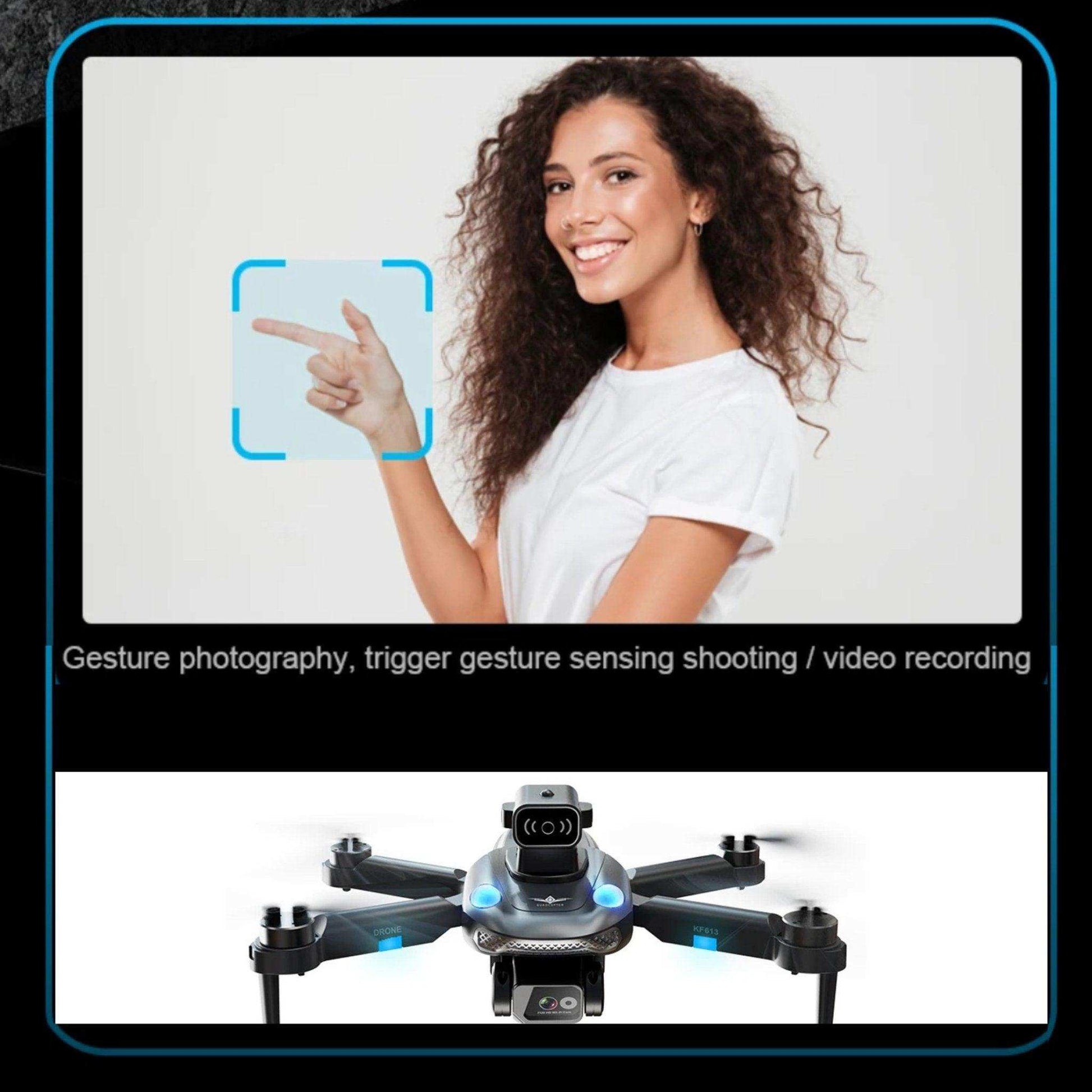 TUTT KF613 5G WiFi GPS Mini Drone Brushless Motor RC Quadcopter 4K HD Camera Obstacle Avoidance Gimbal Intelligence Follow Me and Orbit Modes Quadcopter 2* Batteries - www.Shopthatapp.com