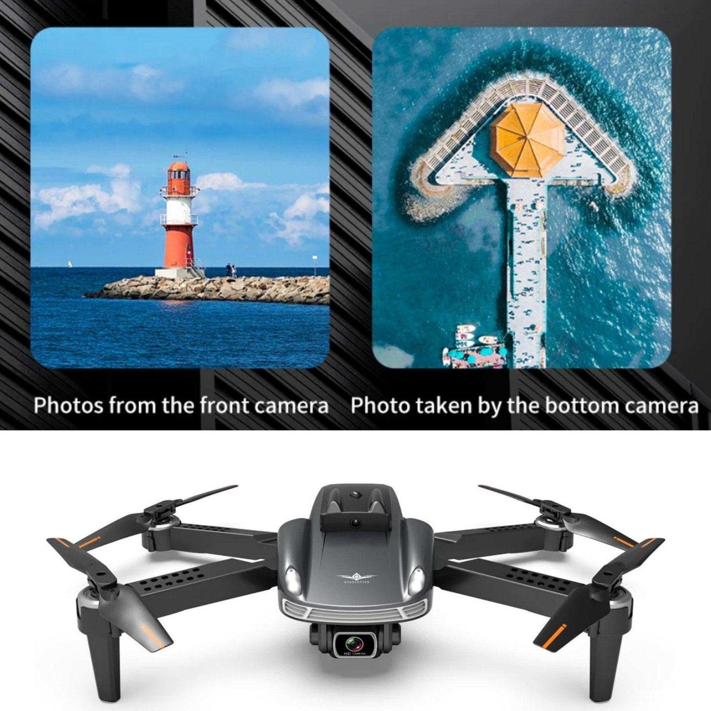 TUTT KF616 4K HD RC Dual Camera Mini Drone 360° Infrared Obstacle Avoidance Photography Quadcopter Drone 2 Batteries - www.Shopthatapp.com
