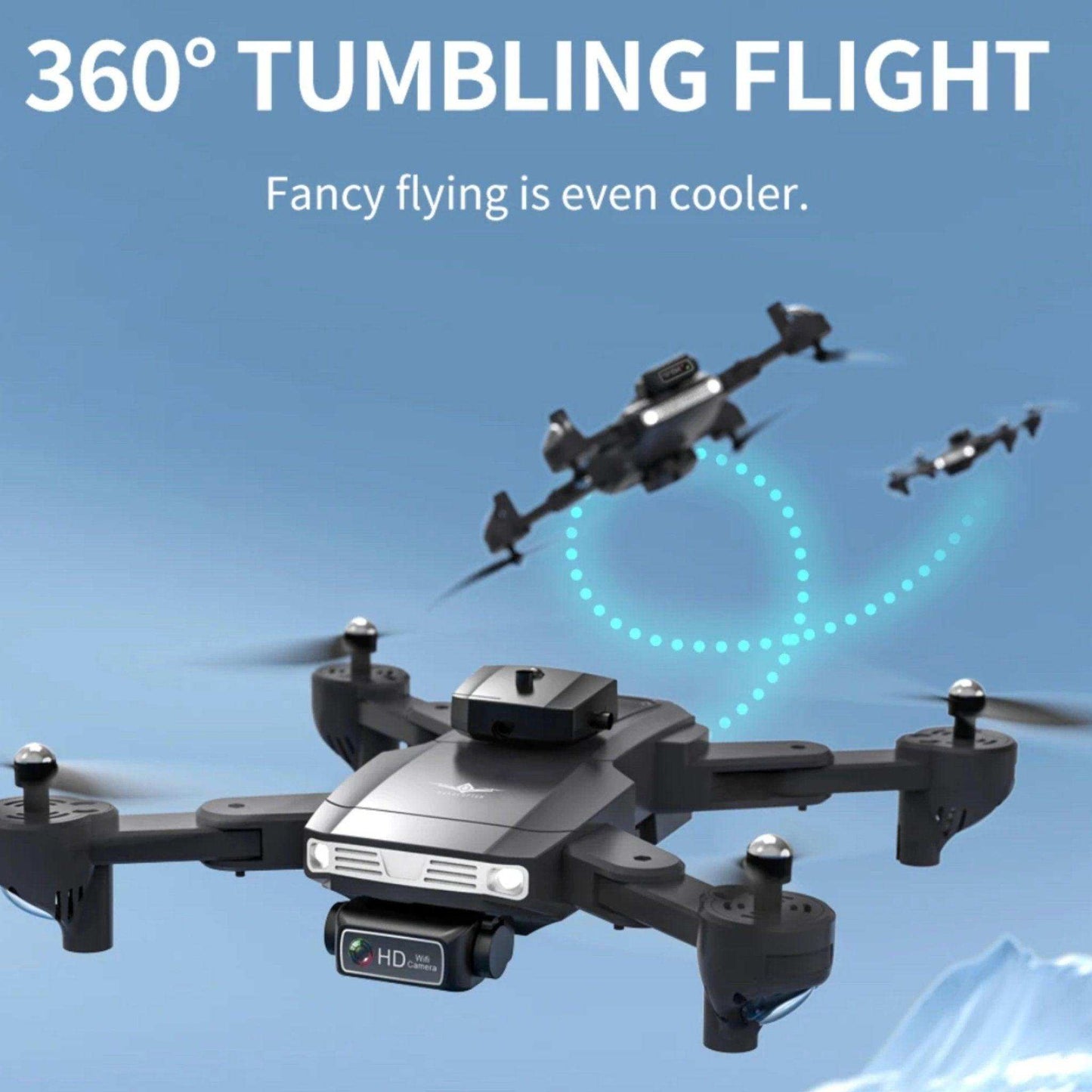 TUTT KF617 Mini Drone 4K Dual Camera Drone Infrared Obstacle Avoidance Optical Flow Foldable Quadcopter Height Hold Follow, Orbit, Waypoint Modes 2* Batteries - www.Shopthatapp.com
