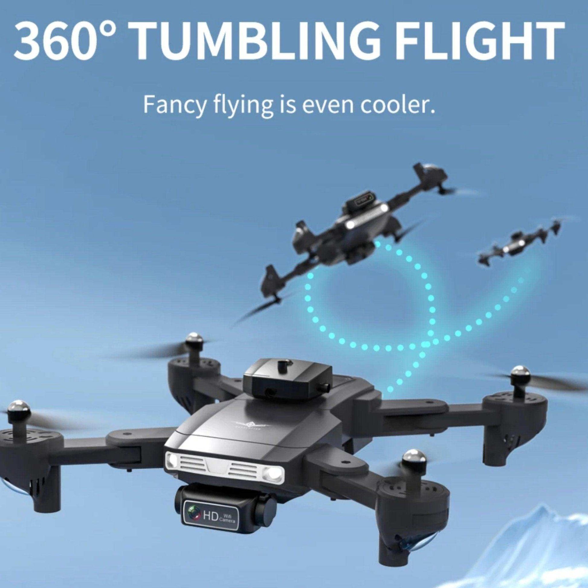 TUTT KF617 Mini Drone 4K Dual Camera Drone Infrared Obstacle Avoidance Optical Flow Foldable Quadcopter Height Hold Follow, Orbit, Waypoint Modes 2* Batteries - www.Shopthatapp.com