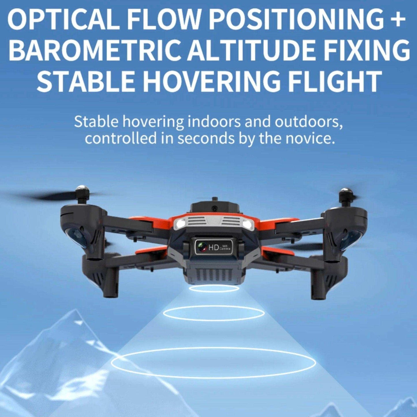 TUTT KF617 Mini Drone 4K Dual Camera Drone Infrared Obstacle Avoidance Optical Flow Foldable Quadcopter Height Hold Follow, Orbit, Waypoint Modes 2* Batteries - www.Shopthatapp.com