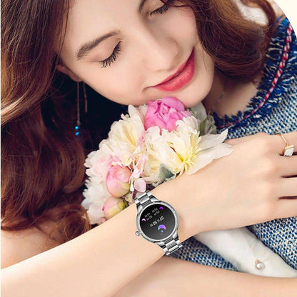TUTT L6 Classic Ladies AMOLED Screen Women Health Smart Watch Pedometer BT Calling Voice Assistant Smartwatch - www.Shopthatapp.com