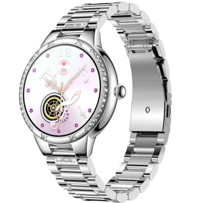 TUTT L6 Classic Ladies AMOLED Screen Women Health Smart Watch Pedometer BT Calling Voice Assistant Smartwatch - www.Shopthatapp.com
