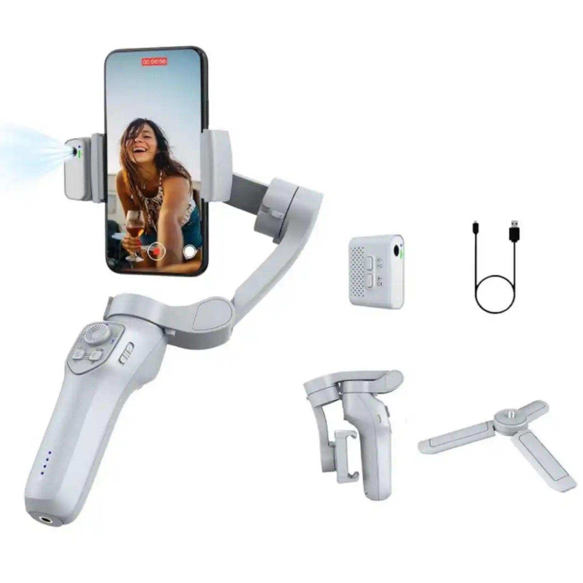 TUTT L7C Pro + AI Module | 3 Axis Smartphone Selfie Stick Phone Gimbal Stabilizer | Auto Face Tracking - www.Shopthatapp.com