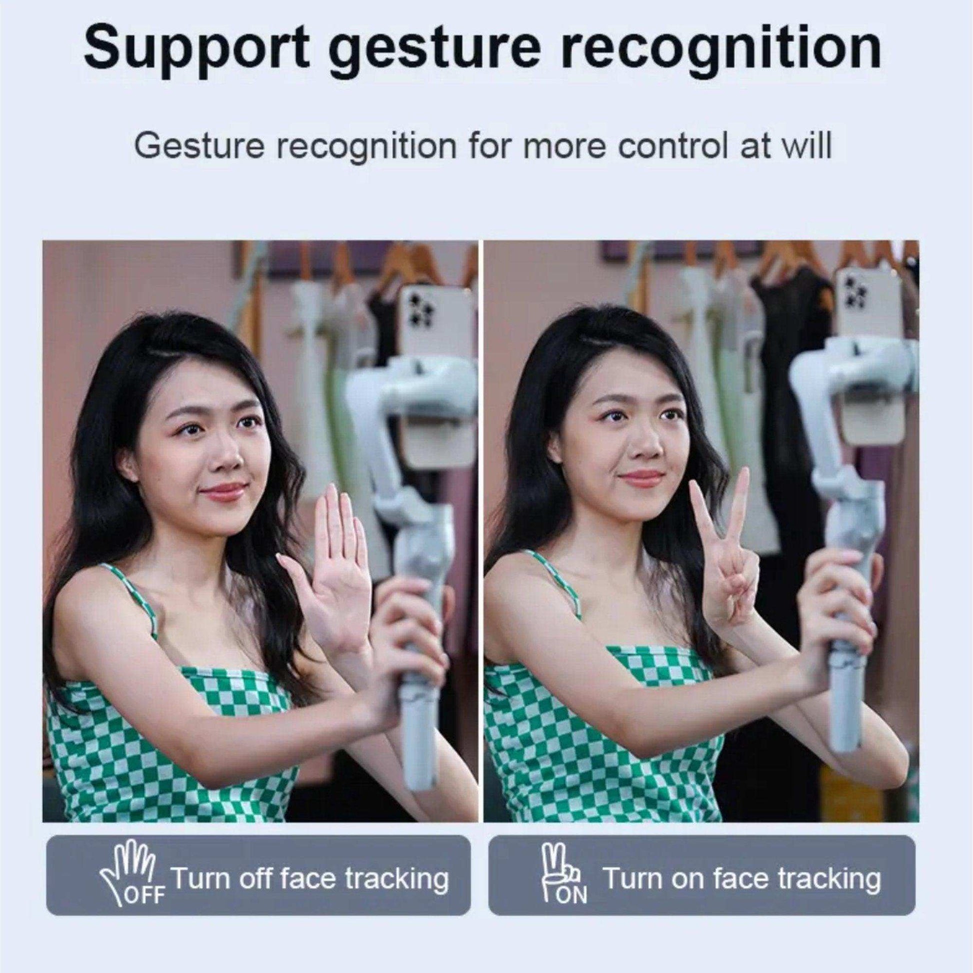 TUTT L7C Pro + AI Module | 3 Axis Smartphone Selfie Stick Phone Gimbal Stabilizer | Auto Face Tracking - www.Shopthatapp.com