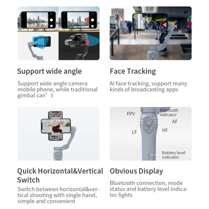 TUTT L7C Pro + AI Module | 3 Axis Smartphone Selfie Stick Phone Gimbal Stabilizer | Auto Face Tracking - www.Shopthatapp.com