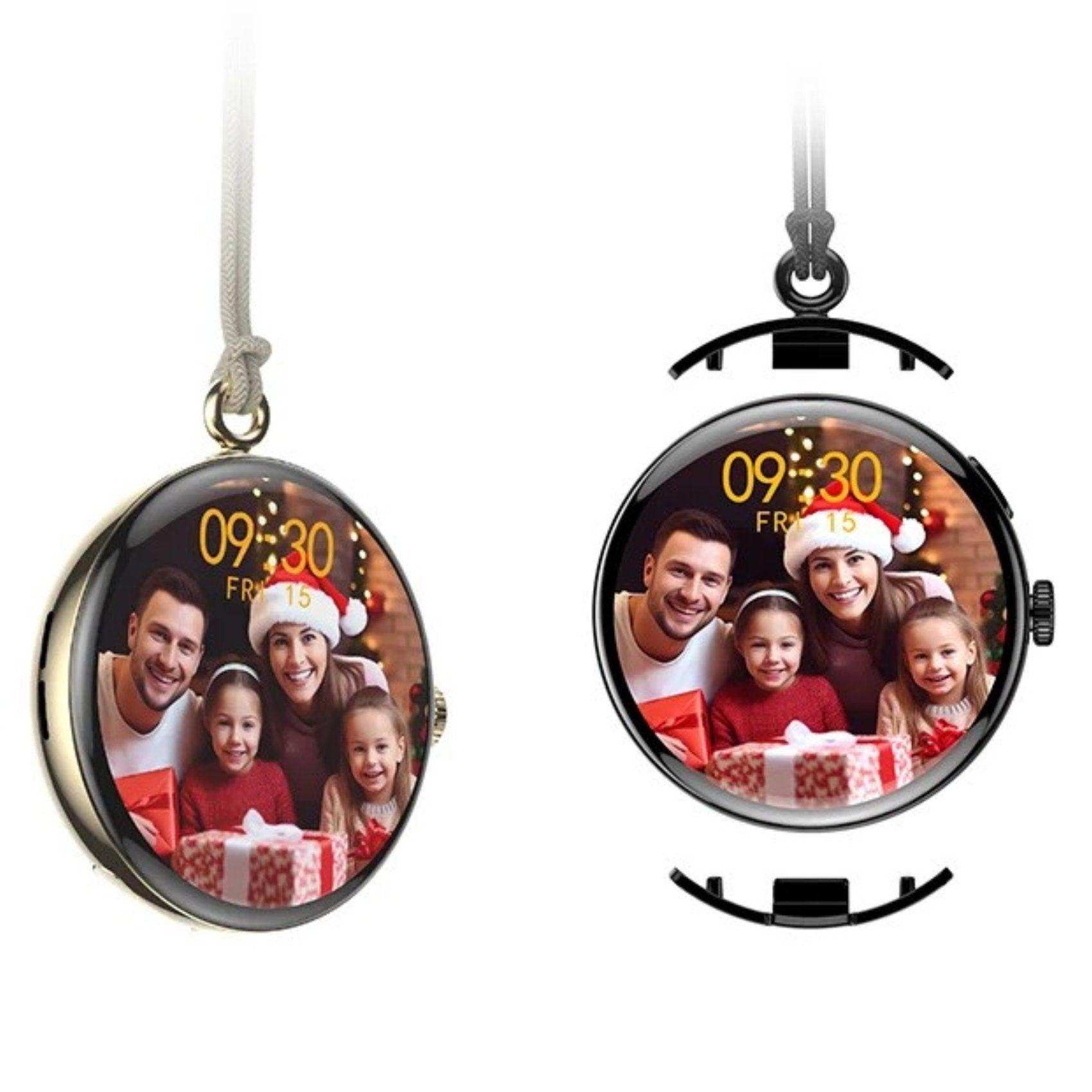 TUTT LA9 AMOLED Women Pocket Smart Watch 1.43 inch With Quick-detach Straps Sport Fitness 2 in 1 Smartwatch Black - www.Shopthatapp.com