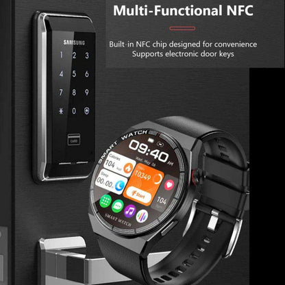 TUTT Classic Smartwatch For Men | Titanium Alloy | NFC Function Health & Fitness Tracker IP68 Waterproof Bands (2)  LX3 - www.Shopthatapp.com