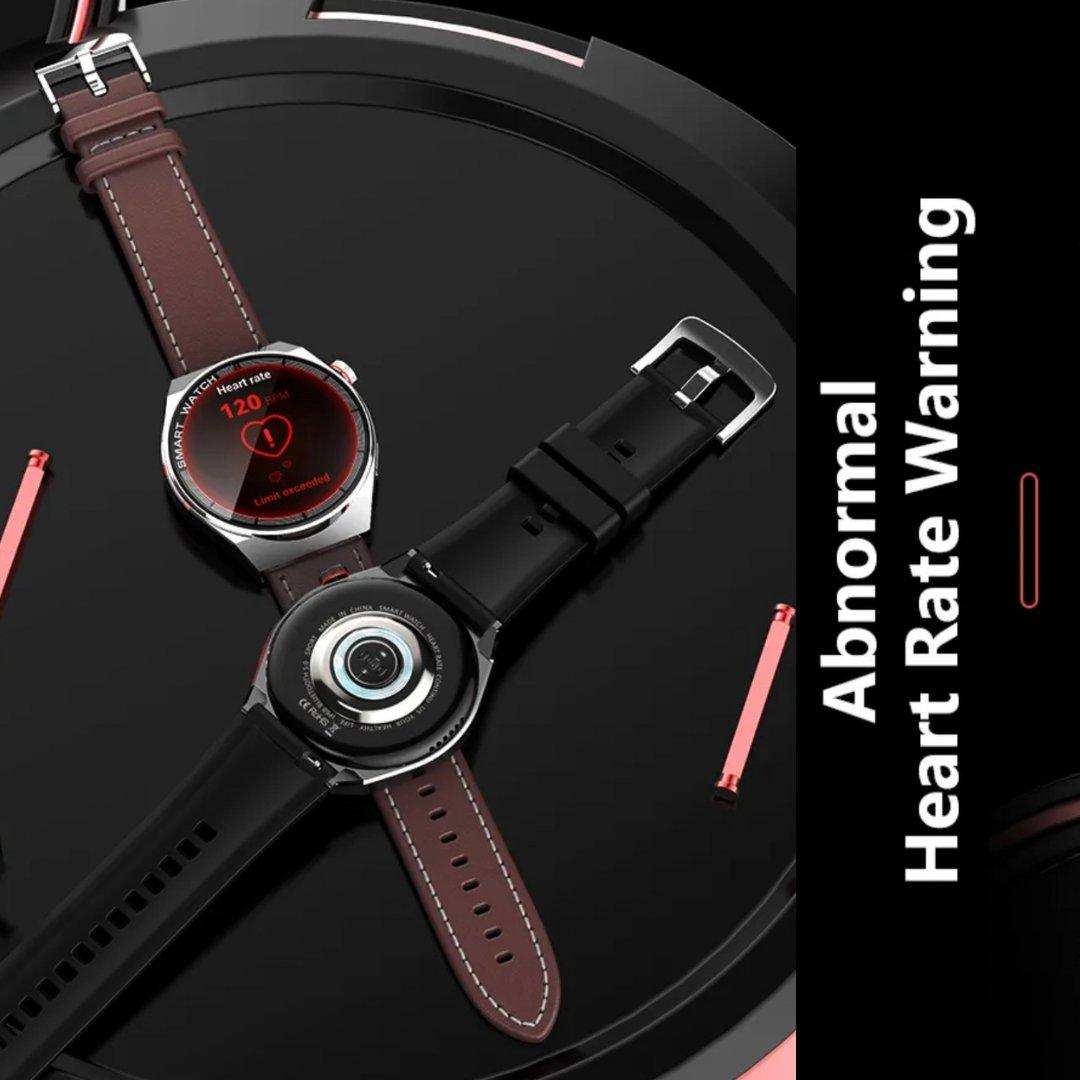 TUTT Classic Smartwatch For Men | Titanium Alloy | NFC Function Health & Fitness Tracker IP68 Waterproof Bands (2)  LX3 - www.Shopthatapp.com