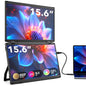 TUTT 15.6” Portable Monitor Dual Screen Extender, Plug and Play, VESA Mount, M4