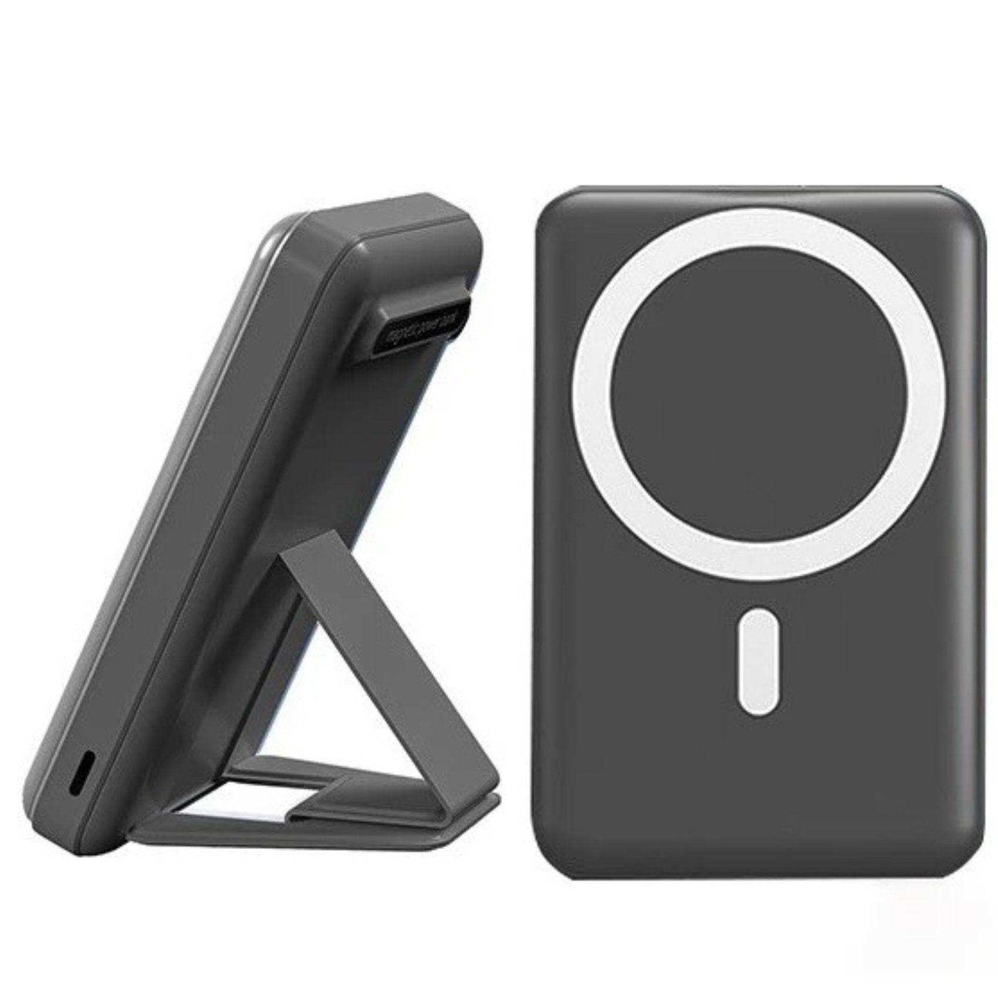 TUTT Magnetic Wireless Portable Power Bank for iPhone 10000mAh Mag-Safe Battery Pack PD 22.5W Fast Charging, Foldable Wireless USB-C LED Display iPhone 15/14/13/12/Pro/Mini/Pro Max - www.Shopthatapp.com