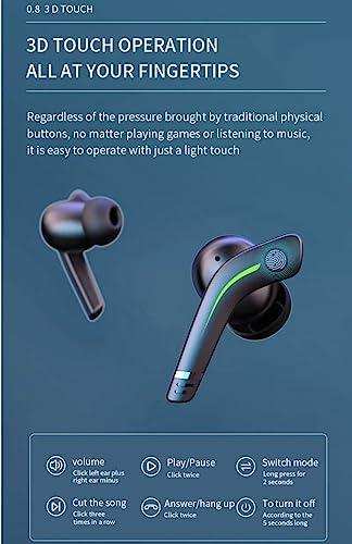 TUTT MD168 TWS Gaming Headset 5.1 65ms Low Latency Wireless Earphone Bass Sports Headphones Gamer Earbuds - www.Shopthatapp.com