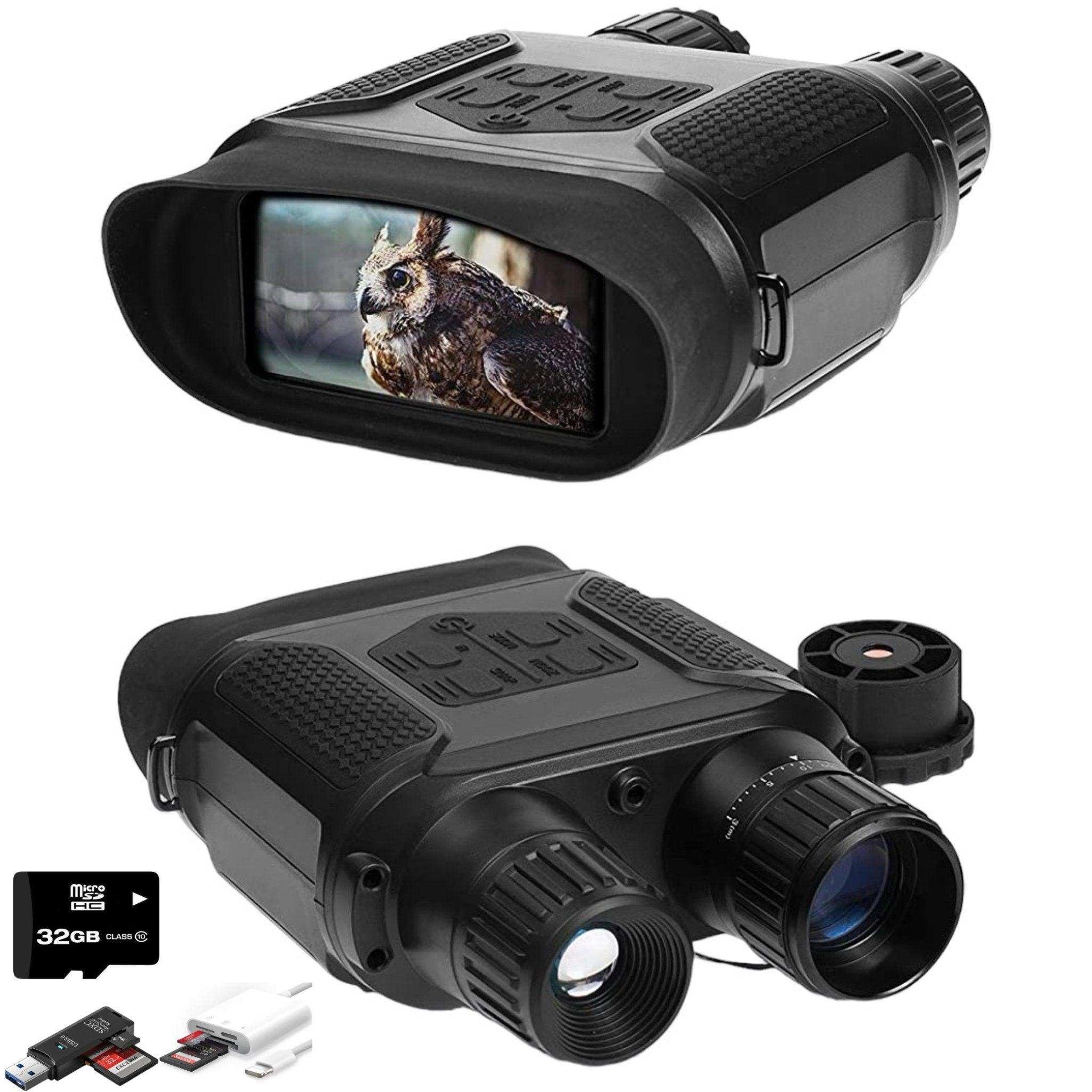 TUTT NAV400 Digital Night Binoculars Vision 3” Display for Complete Darkness GlassOwl Infrared Spy Gear for Hunting and Surveillance - www.Shopthatapp.com