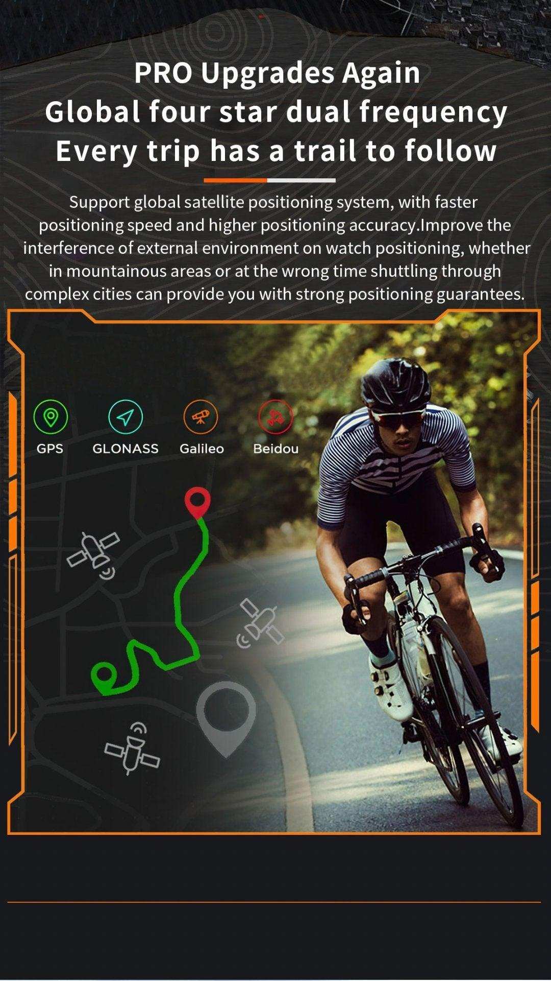 TUTT  Rugged Smartwatch for Men Women | Compass GPS Exercise | AMOLED Metal Dial | 2 Military Straps | Always-On Display Long Battery Life | NX18 Pro - www.Shopthatapp.com