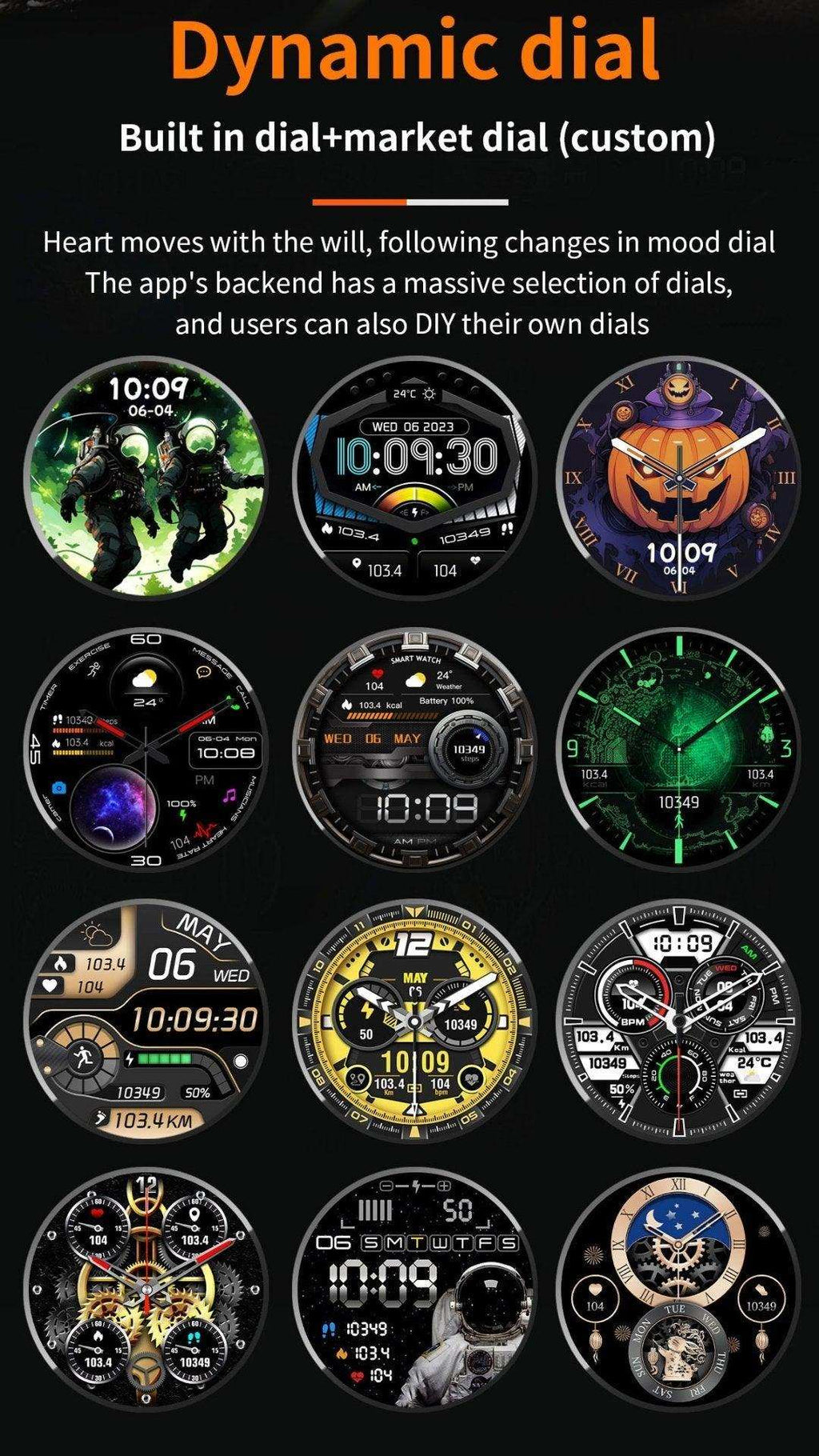 TUTT  Rugged Smartwatch for Men Women | Compass GPS Exercise | AMOLED Metal Dial | 2 Military Straps | Always-On Display Long Battery Life | NX18 Pro - www.Shopthatapp.com