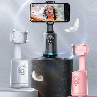 TUTT P1 Selfie Phone Holder Mount | Smart 360° Auto Face Tracking Gimbal Desktop Stabilizer Tripod | Adjustable Lens | No App, Gesture Control | Stable Base Smartphone Live Chat - www.Shopthatapp.com