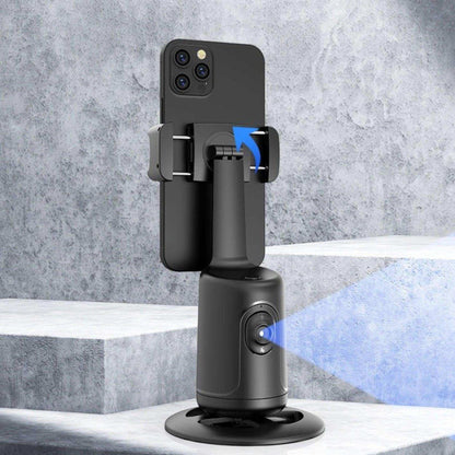 TUTT P1 Selfie Phone Holder Mount | Smart 360° Auto Face Tracking Gimbal Desktop Stabilizer Tripod | Adjustable Lens | No App, Gesture Control | Stable Base Smartphone Live Chat - www.Shopthatapp.com