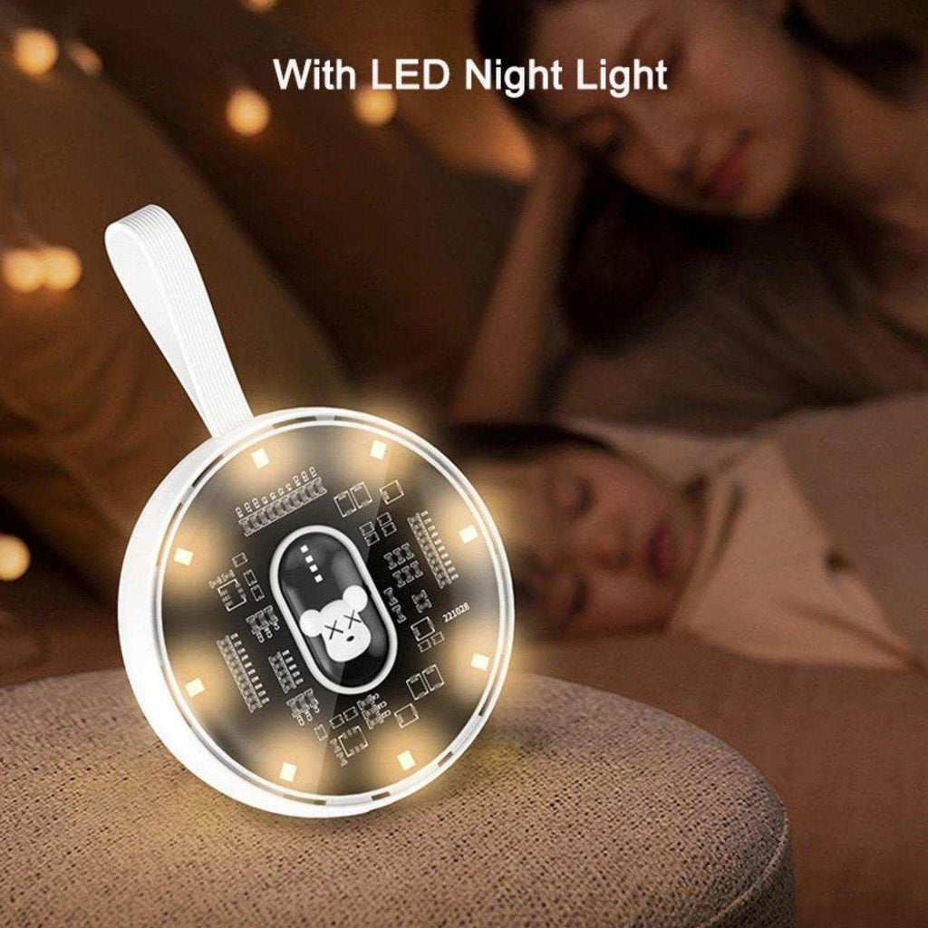 TUTT P3 Power Bank 10,000mAh Portable Charger Fast Charging Built-in 3 Cables Mini Powerbank With LED Night Light for iPhone Samsung Huawei - www.Shopthatapp.com