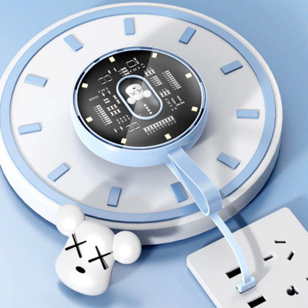 TUTT P3 Power Bank 10,000mAh Portable Charger Fast Charging Built-in 3 Cables Mini Powerbank With LED Night Light for iPhone Samsung Huawei - www.Shopthatapp.com