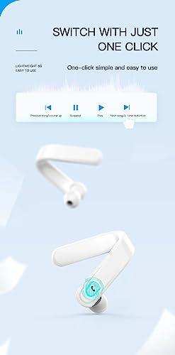 TUTT Right Ear Hook with Microphone BT 5.1+EDR Handsfree Earphones Single Ear Hook HD Call Business | Driving | 15 Hrs Call and Music | iOS Android - www.Shopthatapp.com