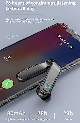 TUTT Right Ear Hook with Microphone BT 5.1+EDR Handsfree Earphones Single Ear Hook HD Call Business | Driving | 15 Hrs Call and Music | iOS Android - www.Shopthatapp.com