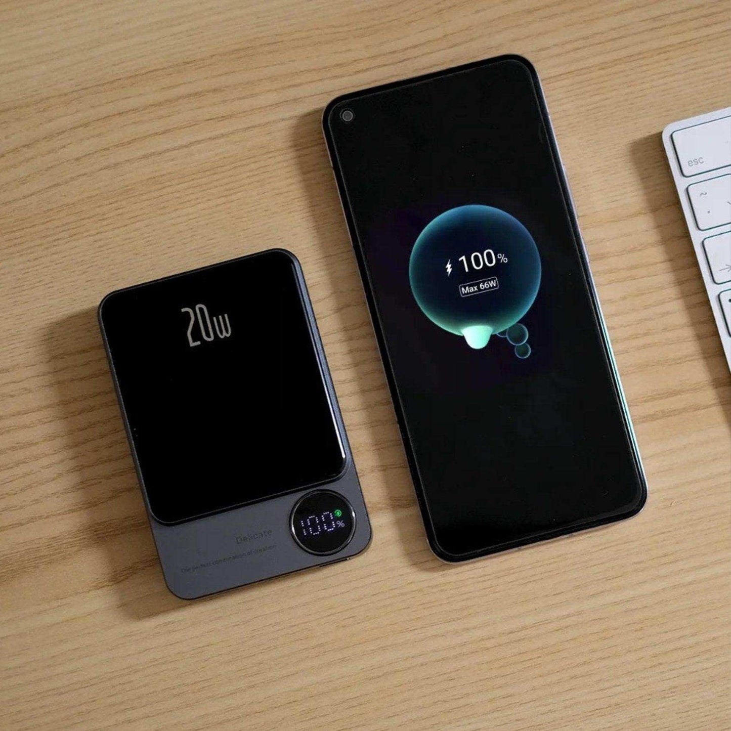 TUTT S11 10,000mAh MagSafe Wireless Power Bank – USB-C PD 20W, LED Display, iPhone Compatibl - www.Shopthatapp.com