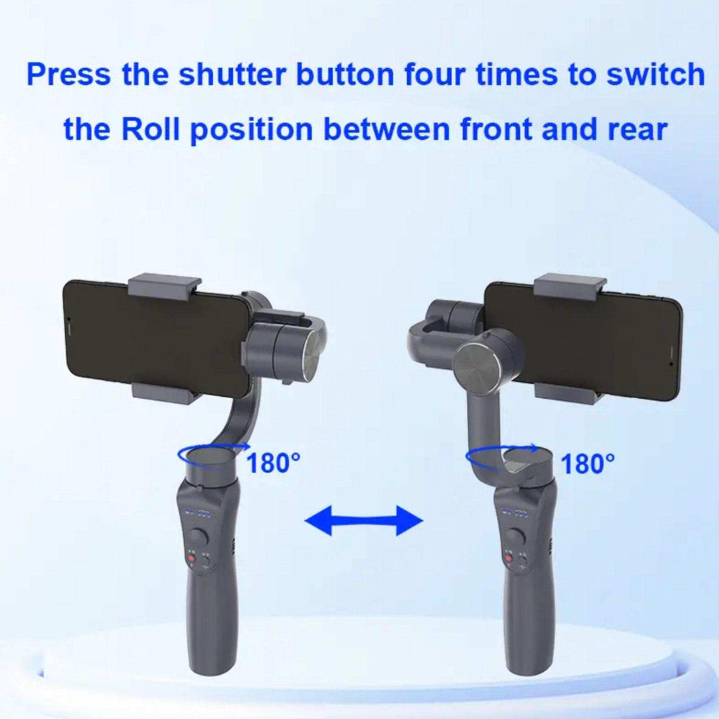 TUTT S5B Pro + AI Face Tracking Module 3 Axis Gimbal Stabilizer 360° rotation handheld selfies for Smartphone Anti Shake Inception Mode Power Bank - www.Shopthatapp.com