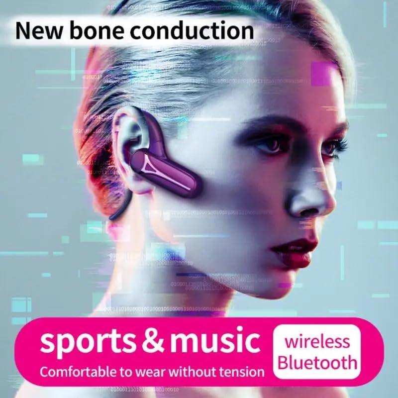 TUTT Sports Earphones Bluetooth Headphones with ENC Microphone Bone Conduction Wireless Headset for Workouts and Running, 10 Hours of Music, Casque sans fil à Conduction osseuse - www.Shopthatapp.com