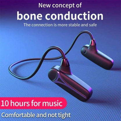 TUTT Sports Earphones Bluetooth Headphones with ENC Microphone Bone Conduction Wireless Headset for Workouts and Running, 10 Hours of Music, Casque sans fil à Conduction osseuse - www.Shopthatapp.com