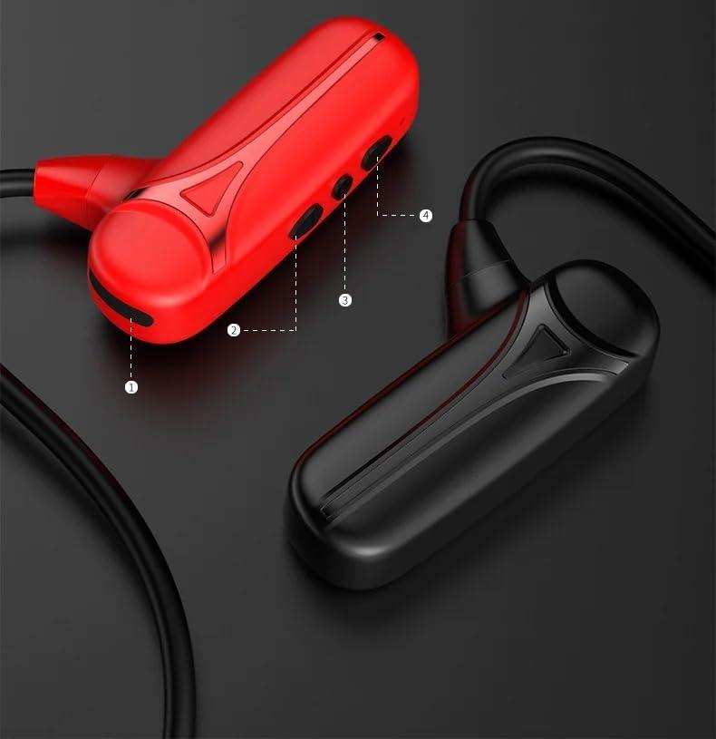 TUTT Sports Earphones Bluetooth Headphones with ENC Microphone Bone Conduction Wireless Headset for Workouts and Running, 10 Hours of Music, Casque sans fil à Conduction osseuse - www.Shopthatapp.com