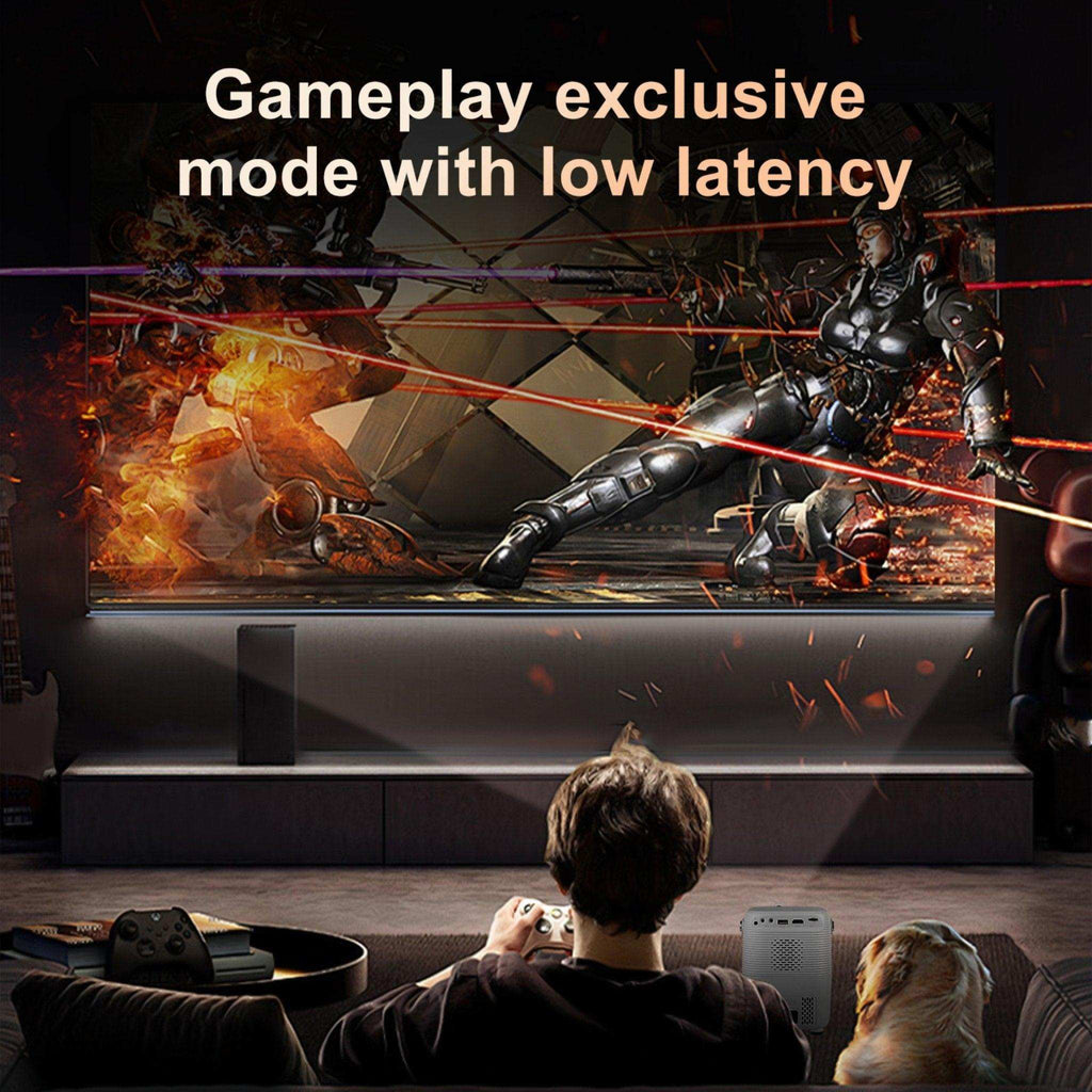 TUTT T12 Pro 4K Gaming Projector Home Theatre Wifi & Bluetooth, 600ANSI Native Auto Focus Home Theater Smart Project Up to 150” Premium Accessories - www.Shopthatapp.com