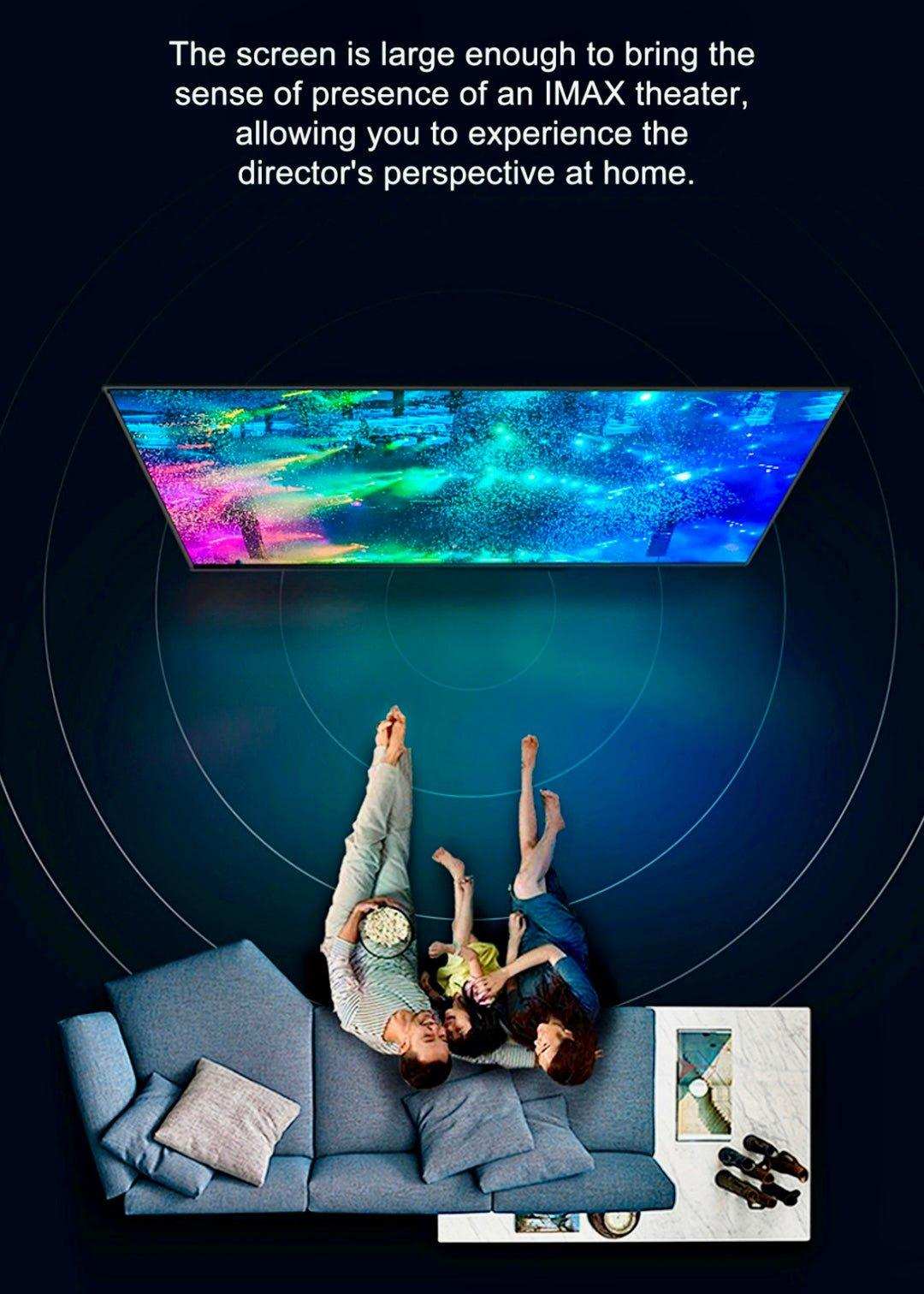 TUTT T12 Pro 4K Gaming Projector Home Theatre Wifi & Bluetooth, 600ANSI Native Auto Focus Home Theater Smart Project Up to 150” Premium Accessories - www.Shopthatapp.com