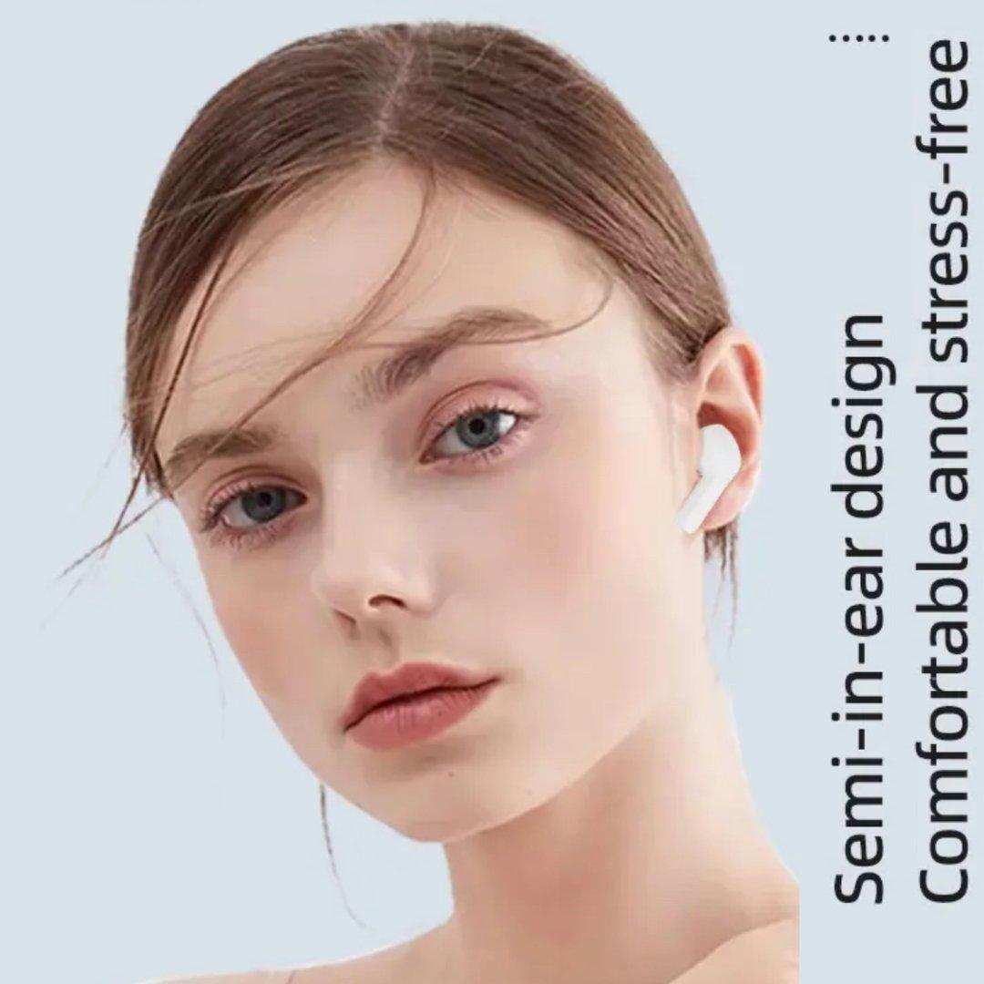 TUTT T6 BT 5.3 Earbuds True Wireless Headset Stereo Headphones In Ear Earphone With Digital Display and Transparent Case. Dual Microphone with Active Noise Cancelling Technology - www.Shopthatapp.com