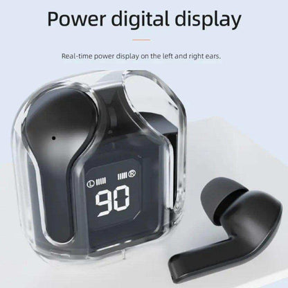 TUTT T6 BT 5.3 Earbuds True Wireless Headset Stereo Headphones In Ear Earphone With Digital Display and Transparent Case. Dual Microphone with Active Noise Cancelling Technology - www.Shopthatapp.com