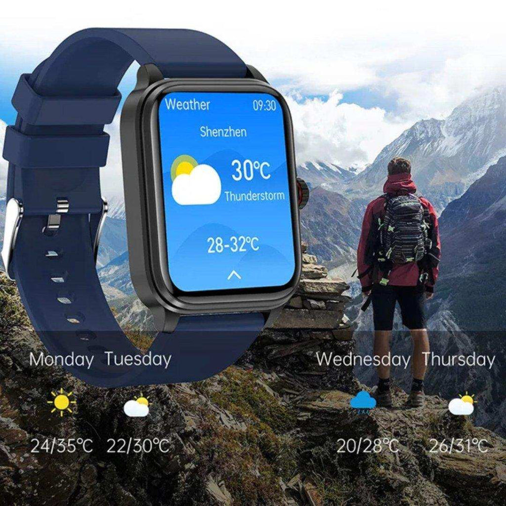 TUTT Classic Smartwatch 1.91” HD Dial | Pedometer Health and Fitness Tracking | Smart Watch For Women and Men | 2 Straps Steel & Rubber T9 - www.Shopthatapp.com
