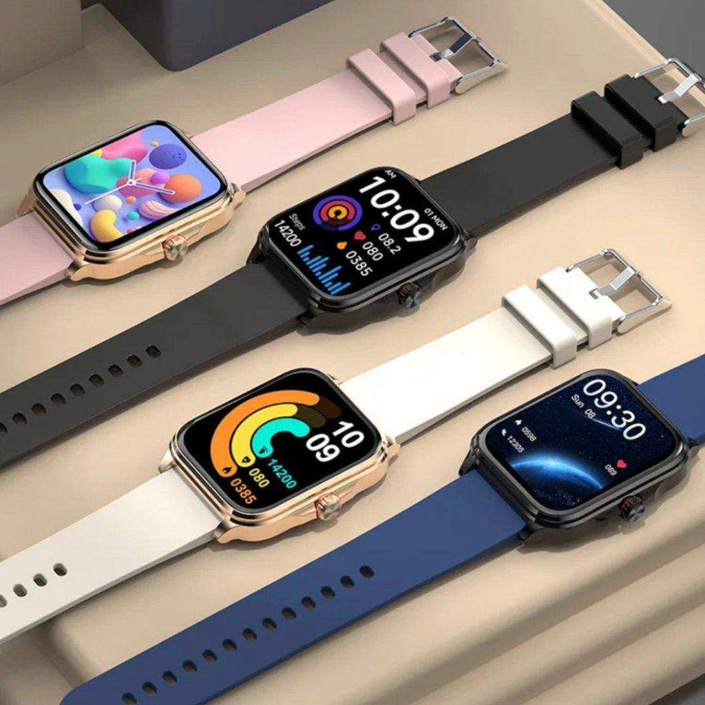 TUTT Classic Smartwatch 1.91” HD Dial | Pedometer Health and Fitness Tracking | Smart Watch For Women and Men | 2 Straps Steel & Rubber T9 - www.Shopthatapp.com