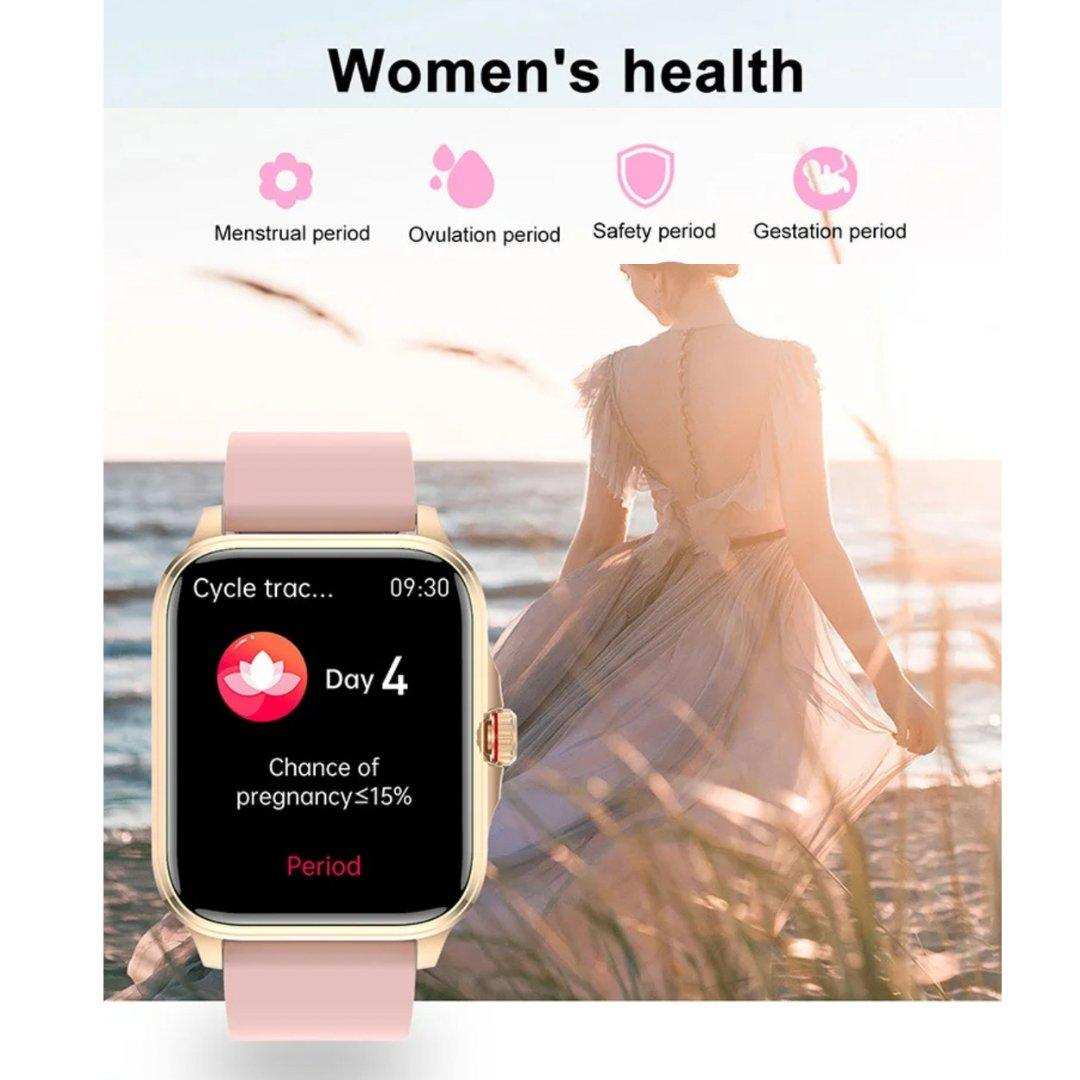 TUTT Classic Smartwatch 1.91” HD Dial | Pedometer Health and Fitness Tracking | Smart Watch For Women and Men | 2 Straps Steel & Rubber T9 - www.Shopthatapp.com