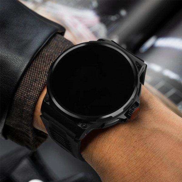 TUTT Military Smartwatch For Men | Metal Case  HD 1.85'' Large Round Screen | 710mah Battery Health & Fitness Smart Watch (3) Straps  V69 - www.Shopthatapp.com