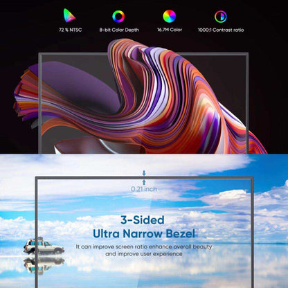 TUTT Wireless 15.6 inch Portable Monitor FHD IPS USB-C HDMI with Kickstand & VESA | Speaker and Stand All Devices