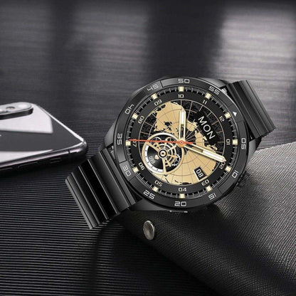 TUTT X105 Metal Case Men Smart Watch | 1.55'' Large HD Screen IP67 Tactical SmartWatch with BT Call Pedometer Sport Modes - www.Shopthatapp.com