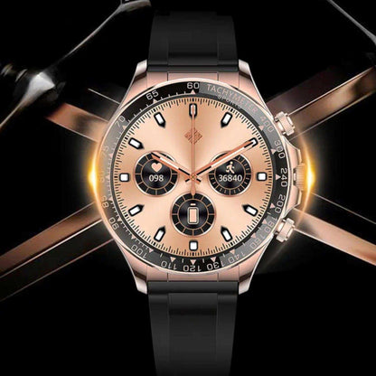 TUTT Classic Smartwatch for Men Metal Case | 1.55'' Large HD Screen IP67 Tactical Smart Watch with BT Call Pedometer  Straps (Leather Metal) X108 - www.Shopthatapp.com