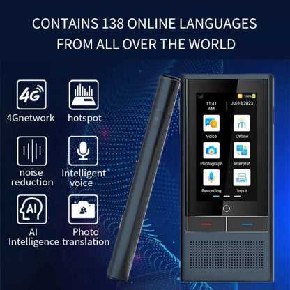 TUTT Z6 4G AI Language Voice and Image Translator Two Way | Simultaneous Interpretation | 1G 16G ROM AI Assistance | 138 Online 19 Offline | Micro SIM Card - www.Shopthatapp.com
